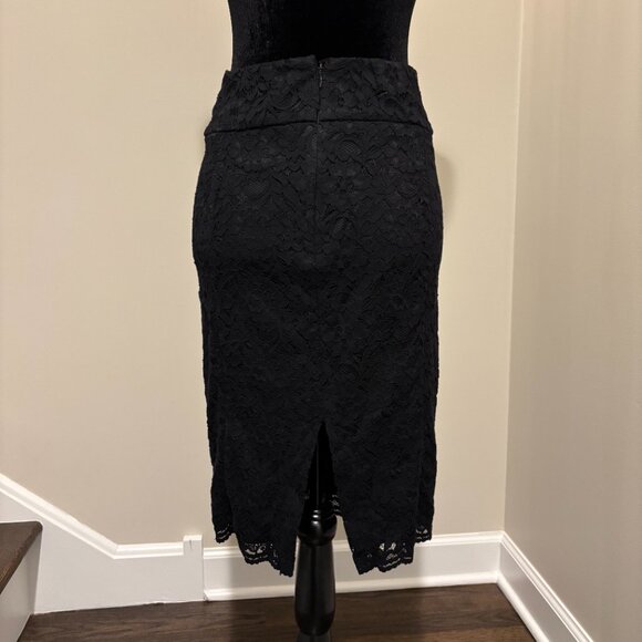 EXPRESS | Black Lace Pencil Skirt | Size 4 - Picture 5 of 8